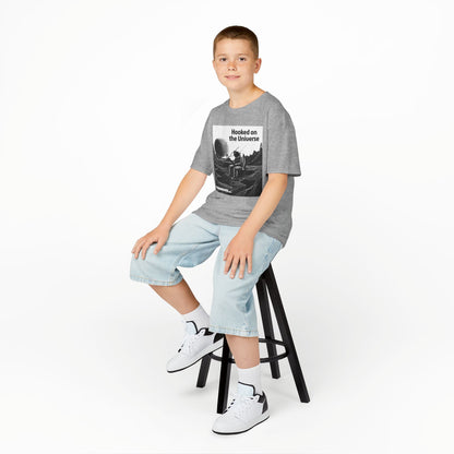 WORNWORD Kids™ Youth Mid-Weight Tee - Astronaut "Hooked on the Universe!