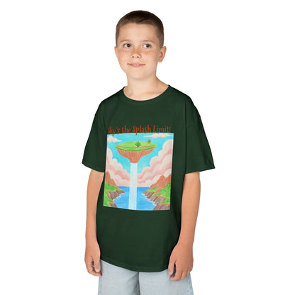 WORNWORD Kids Mid-Weight Tee - Waterfall Islands “Sky’s the Splash Limit!”