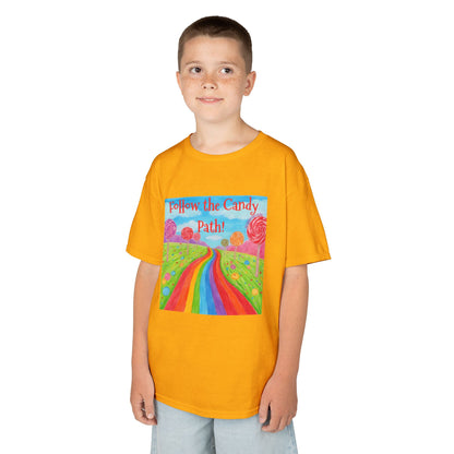 WORNWORD Kids Mid-Weight Tee - Rainbow Road “Follow the Candy Path!”