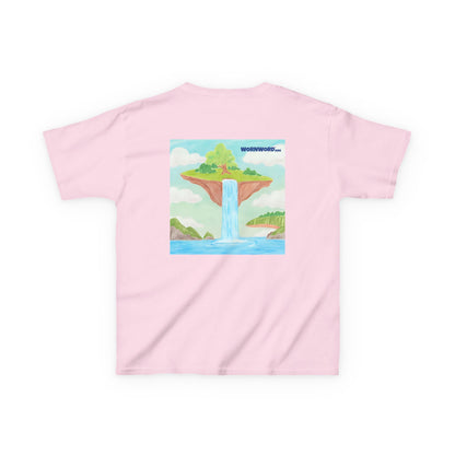 WORNWORD Kids Mid-Weight Tee - Waterfall Islands “Sky’s the Splash Limit!”