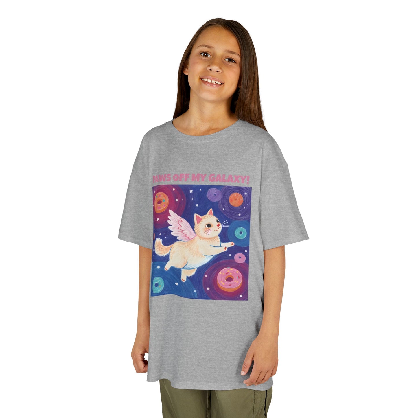 WORNWORD Kids Mid-Weight Tee - Cat Lovers "Paws Off My Galaxy!"