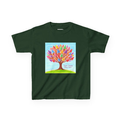 WORNWORD Kids Mid-Weight Tee - Ice-Cream Tree “Sweet Dreams Grow Here!”