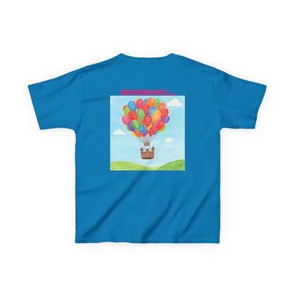 WORNWORD Kids Mid-Weight Tee - Floating Castle “Upside-Down = Right Side Fun!”