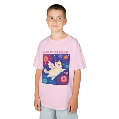 WORNWORD Kids Mid-Weight Tee - Cat Lovers "Paws Off My Galaxy!"
