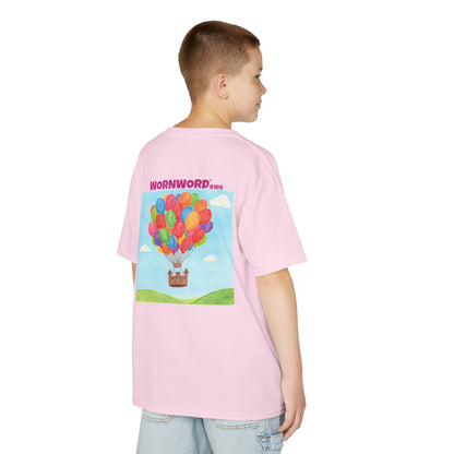 WORNWORD Kids Mid-Weight Tee - Floating Castle “Upside-Down = Right Side Fun!”