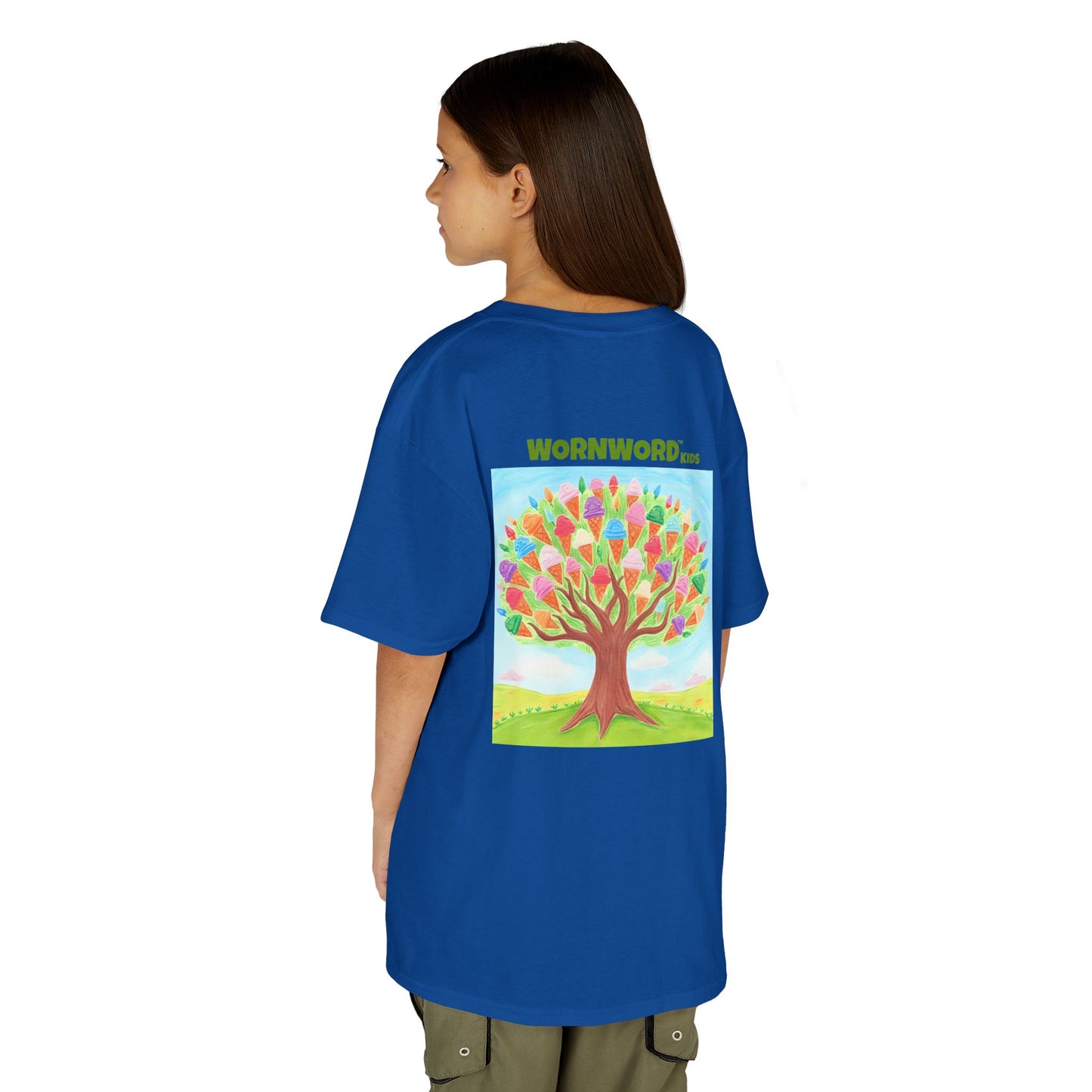 WORNWORD Kids Mid-Weight Tee - Ice-Cream Tree “Sweet Dreams Grow Here!”