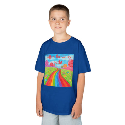 WORNWORD Kids Mid-Weight Tee - Rainbow Road “Follow the Candy Path!”