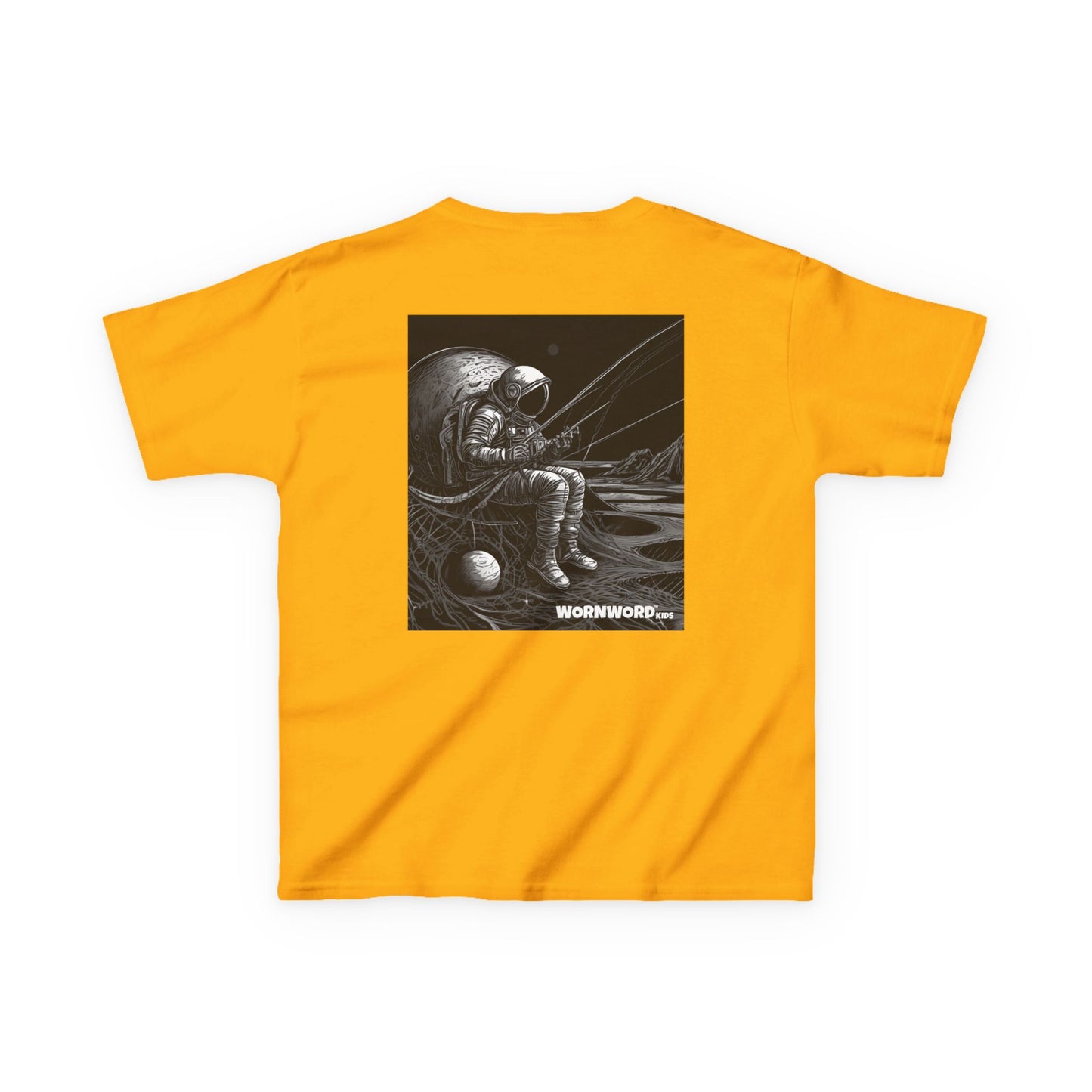 WORNWORD Kids™ Youth Mid-Weight Tee - Astronaut "Hooked on the Universe!
