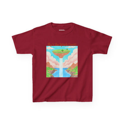 WORNWORD Kids Mid-Weight Tee - Waterfall Islands “Sky’s the Splash Limit!”