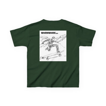 WORNWORD Kids™ Youth Mid-Weight Tee - Lightning Bolt "Charged Up and Rolling!"