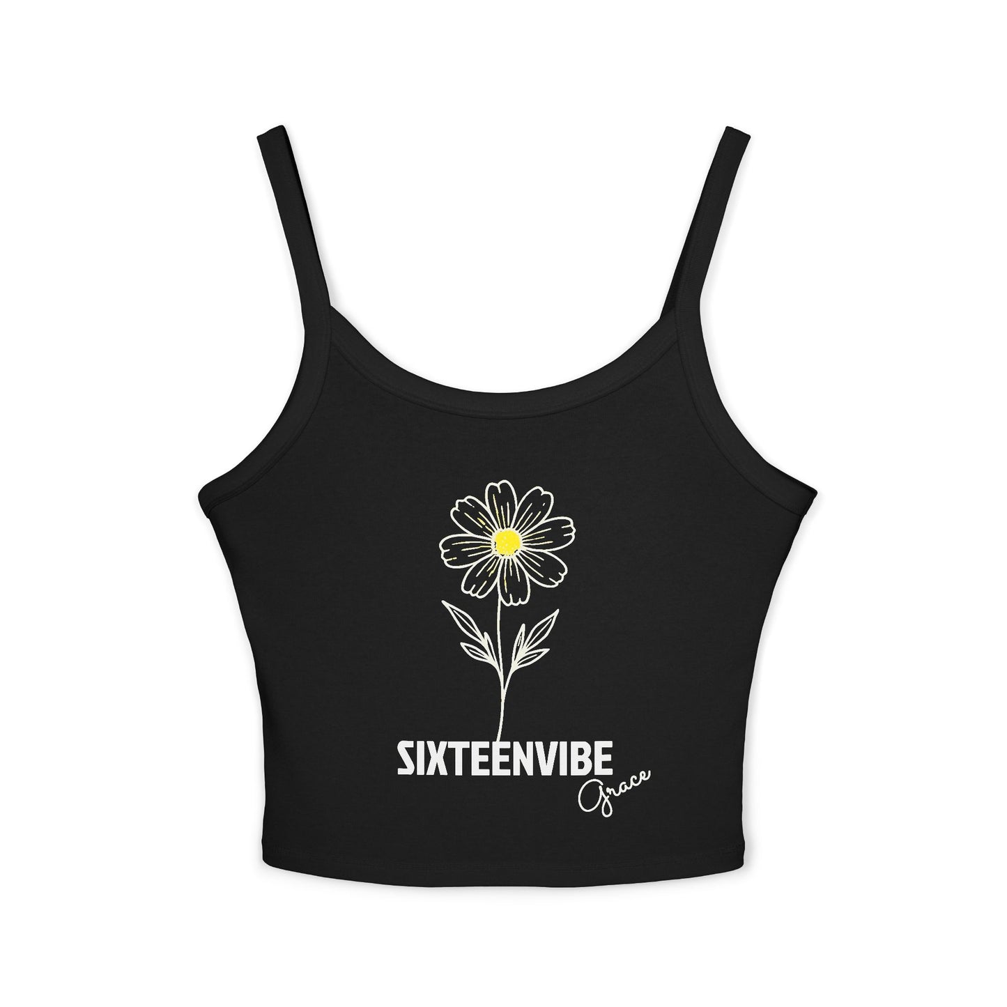 SIXTEENVIBE Grace PetalForme™ Spaghetti Strap Tank Top