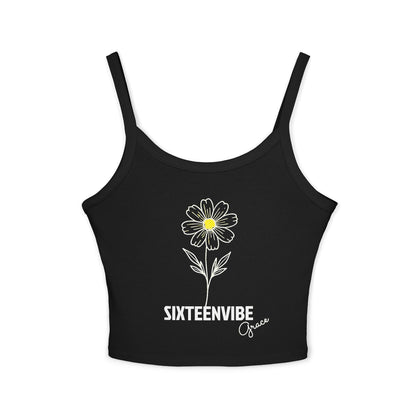 SIXTEENVIBE Grace PetalForme™ Spaghetti Strap Tank Top