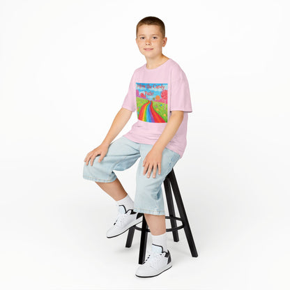 WORNWORD Kids Mid-Weight Tee - Rainbow Road “Follow the Candy Path!”