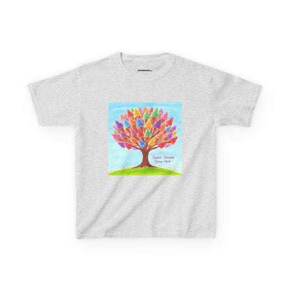 WORNWORD Kids Mid-Weight Tee - Ice-Cream Tree “Sweet Dreams Grow Here!”