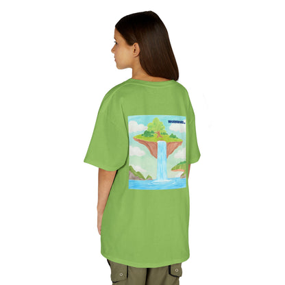 WORNWORD Kids Mid-Weight Tee - Waterfall Islands “Sky’s the Splash Limit!”