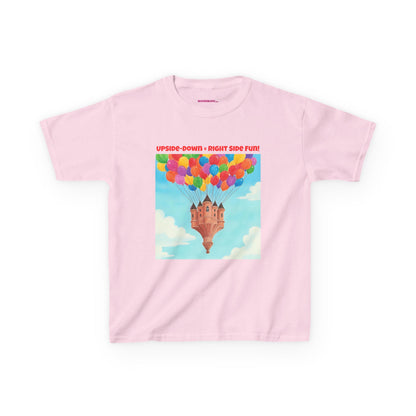 WORNWORD Kids Mid-Weight Tee - Floating Castle “Upside-Down = Right Side Fun!”