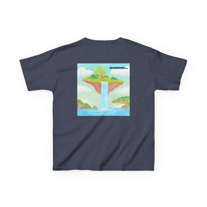 WORNWORD Kids Mid-Weight Tee - Waterfall Islands “Sky’s the Splash Limit!”