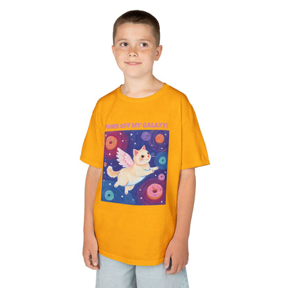 WORNWORD Kids Mid-Weight Tee - Cat Lovers "Paws Off My Galaxy!"