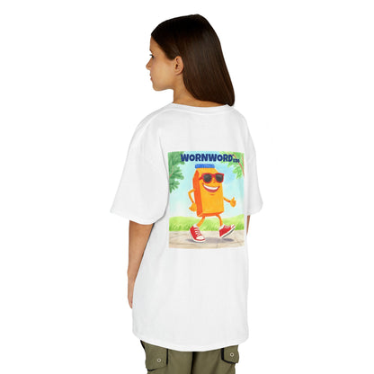 WORNWORD Kids Mid-Weight Tee - Walking Juice Box “Sip Happens. Keep Rollin’!