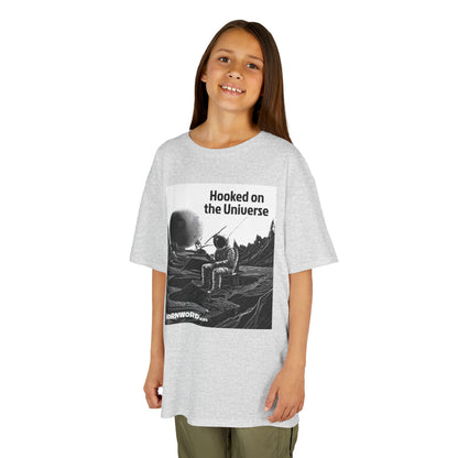 WORNWORD Kids™ Youth Mid-Weight Tee - Astronaut "Hooked on the Universe!