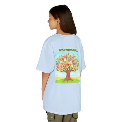 WORNWORD Kids Mid-Weight Tee - Ice-Cream Tree “Sweet Dreams Grow Here!”