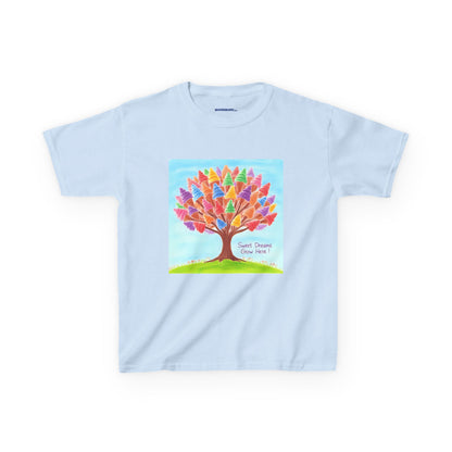 WORNWORD Kids Mid-Weight Tee - Ice-Cream Tree “Sweet Dreams Grow Here!”