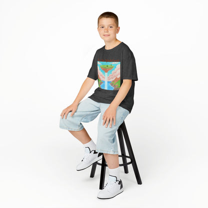 WORNWORD Kids Mid-Weight Tee - Waterfall Islands “Sky’s the Splash Limit!”