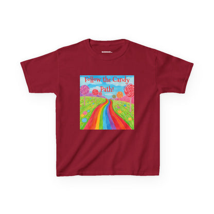 WORNWORD Kids Mid-Weight Tee - Rainbow Road “Follow the Candy Path!”
