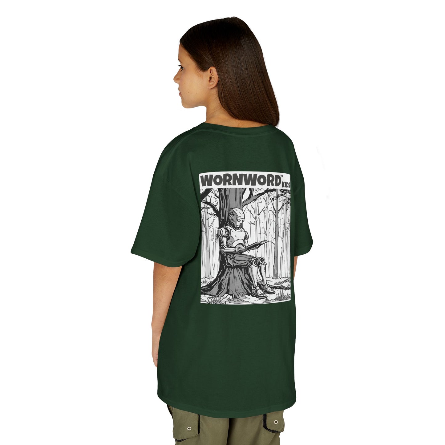 WORNWORD Kids™ Youth Mid-Weight Tee - Robot "Upgrade Your Brain"