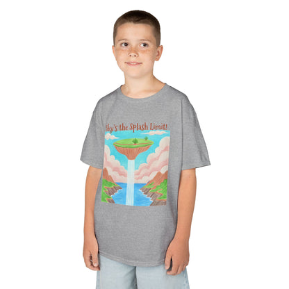 WORNWORD Kids Mid-Weight Tee - Waterfall Islands “Sky’s the Splash Limit!”