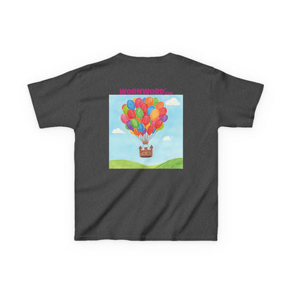 WORNWORD Kids Mid-Weight Tee - Floating Castle “Upside-Down = Right Side Fun!”