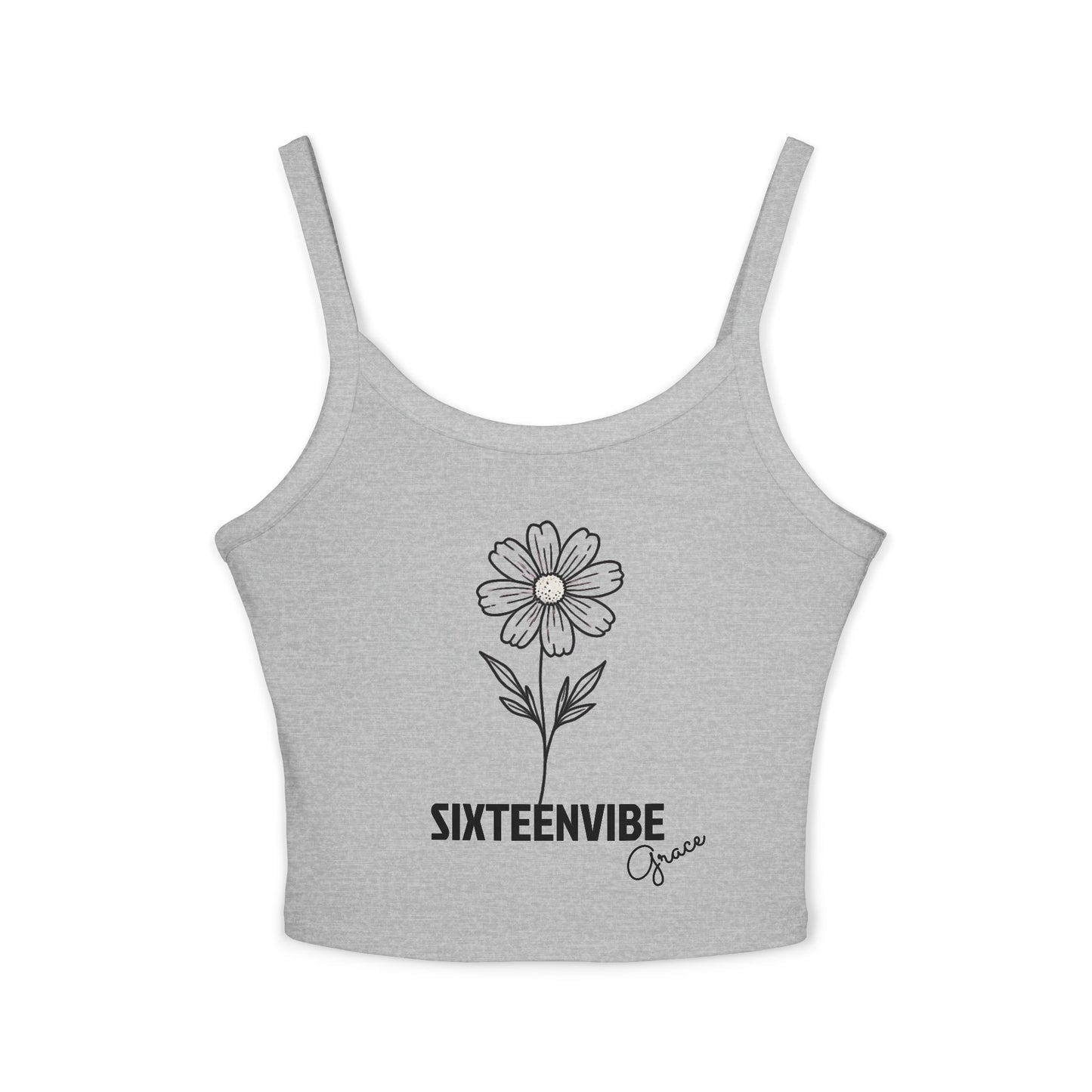 SIXTEENVIBE Grace PetalForme™ Spaghetti Strap Tank Top