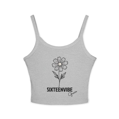 SIXTEENVIBE Grace PetalForme™ Spaghetti Strap Tank Top