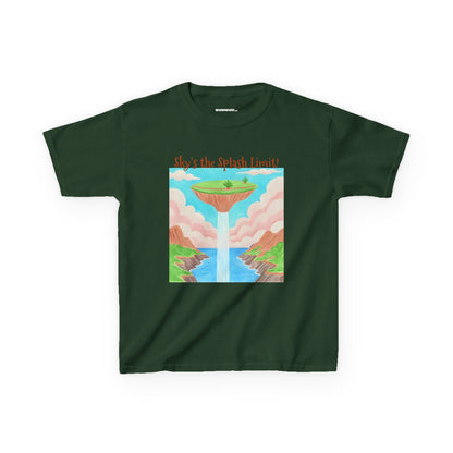 WORNWORD Kids Mid-Weight Tee - Waterfall Islands “Sky’s the Splash Limit!”