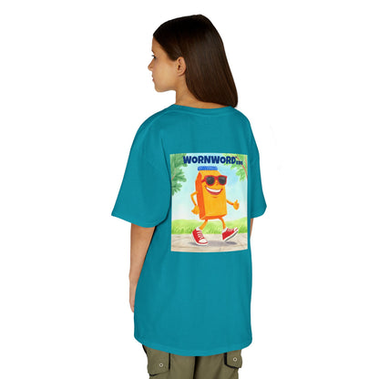 WORNWORD Kids Mid-Weight Tee - Walking Juice Box “Sip Happens. Keep Rollin’!