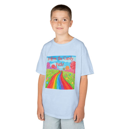 WORNWORD Kids Mid-Weight Tee - Rainbow Road “Follow the Candy Path!”