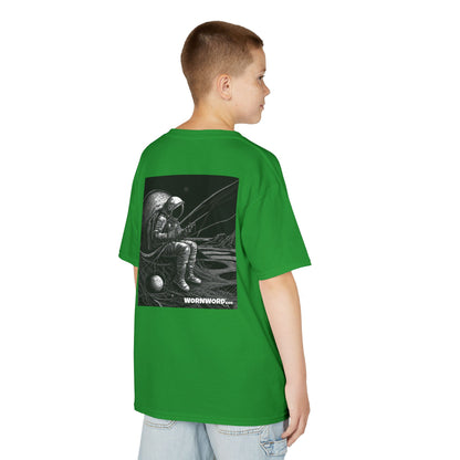 WORNWORD Kids™ Youth Mid-Weight Tee - Astronaut "Hooked on the Universe!