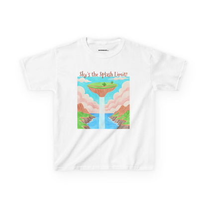 WORNWORD Kids Mid-Weight Tee - Waterfall Islands “Sky’s the Splash Limit!”