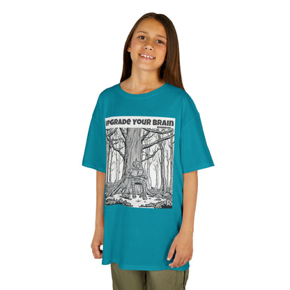 WORNWORD Kids™ Youth Mid-Weight Tee - Robot "Upgrade Your Brain"
