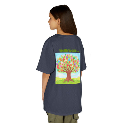 WORNWORD Kids Mid-Weight Tee - Ice-Cream Tree “Sweet Dreams Grow Here!”