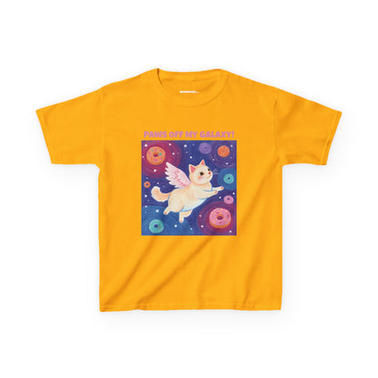WORNWORD Kids Mid-Weight Tee - Cat Lovers "Paws Off My Galaxy!"
