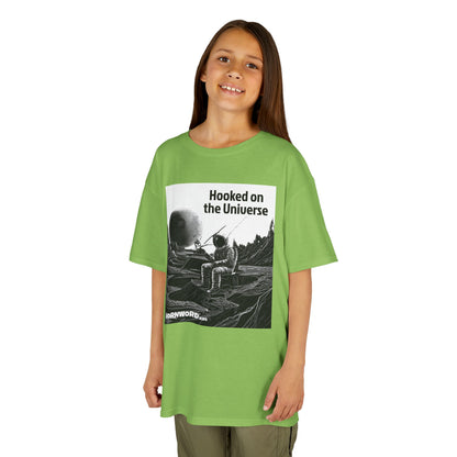 WORNWORD Kids™ Youth Mid-Weight Tee - Astronaut "Hooked on the Universe!