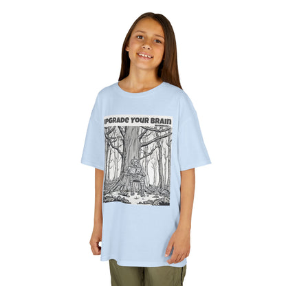 WORNWORD Kids™ Youth Mid-Weight Tee - Robot "Upgrade Your Brain"