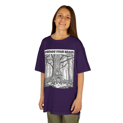 WORNWORD Kids™ Youth Mid-Weight Tee - Robot "Upgrade Your Brain"