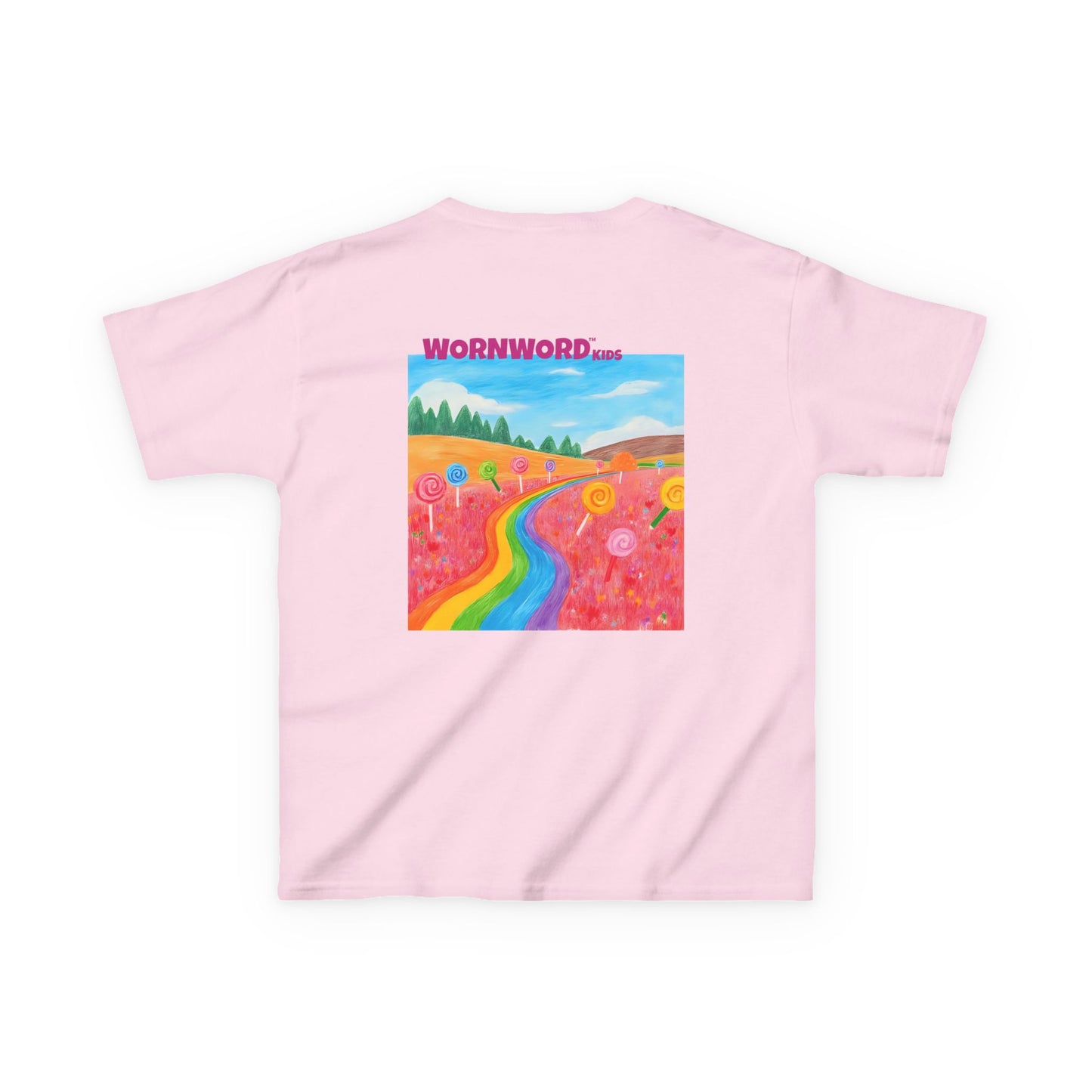 WORNWORD Kids Mid-Weight Tee - Rainbow Road “Follow the Candy Path!”