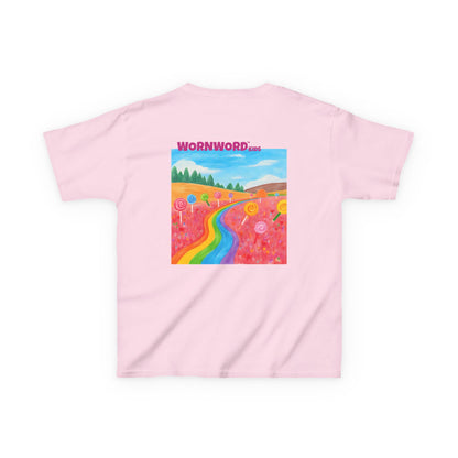 WORNWORD Kids Mid-Weight Tee - Rainbow Road “Follow the Candy Path!”