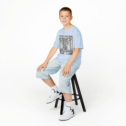 WORNWORD Kids™ Youth Mid-Weight Tee - Robot "Upgrade Your Brain"