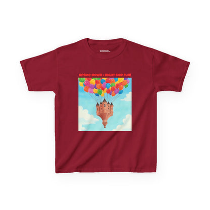 WORNWORD Kids Mid-Weight Tee - Floating Castle “Upside-Down = Right Side Fun!”