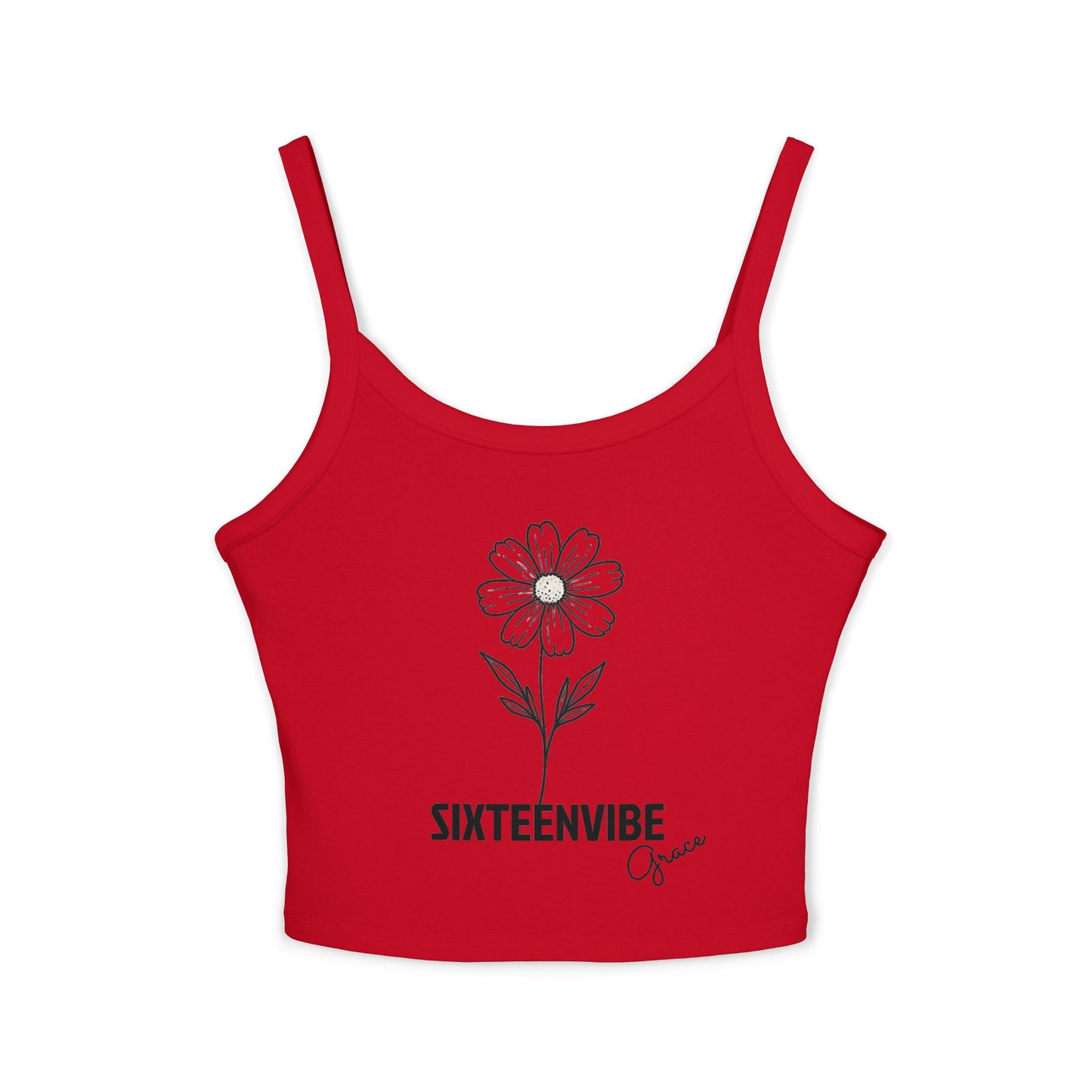 SIXTEENVIBE Grace PetalForme™ Spaghetti Strap Tank Top