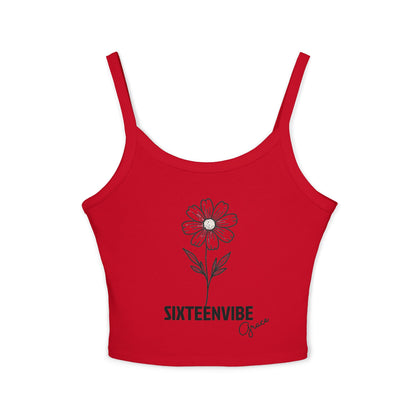 SIXTEENVIBE Grace PetalForme™ Spaghetti Strap Tank Top